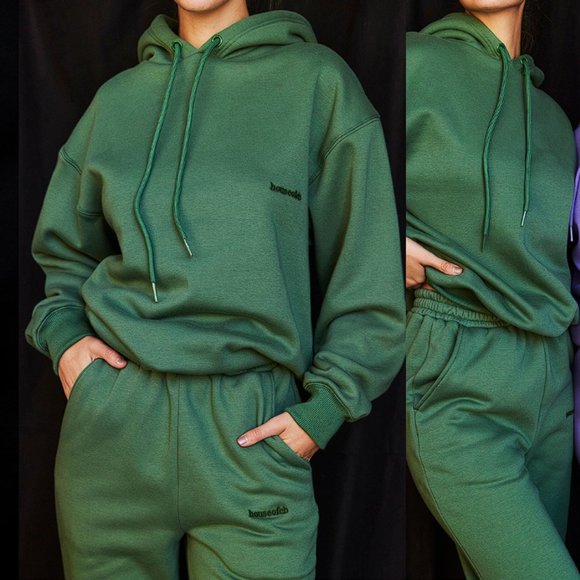 HOUSE OF CB 'Halo' Moss Oversized Hoodie NWOT - Picture 4 of 7